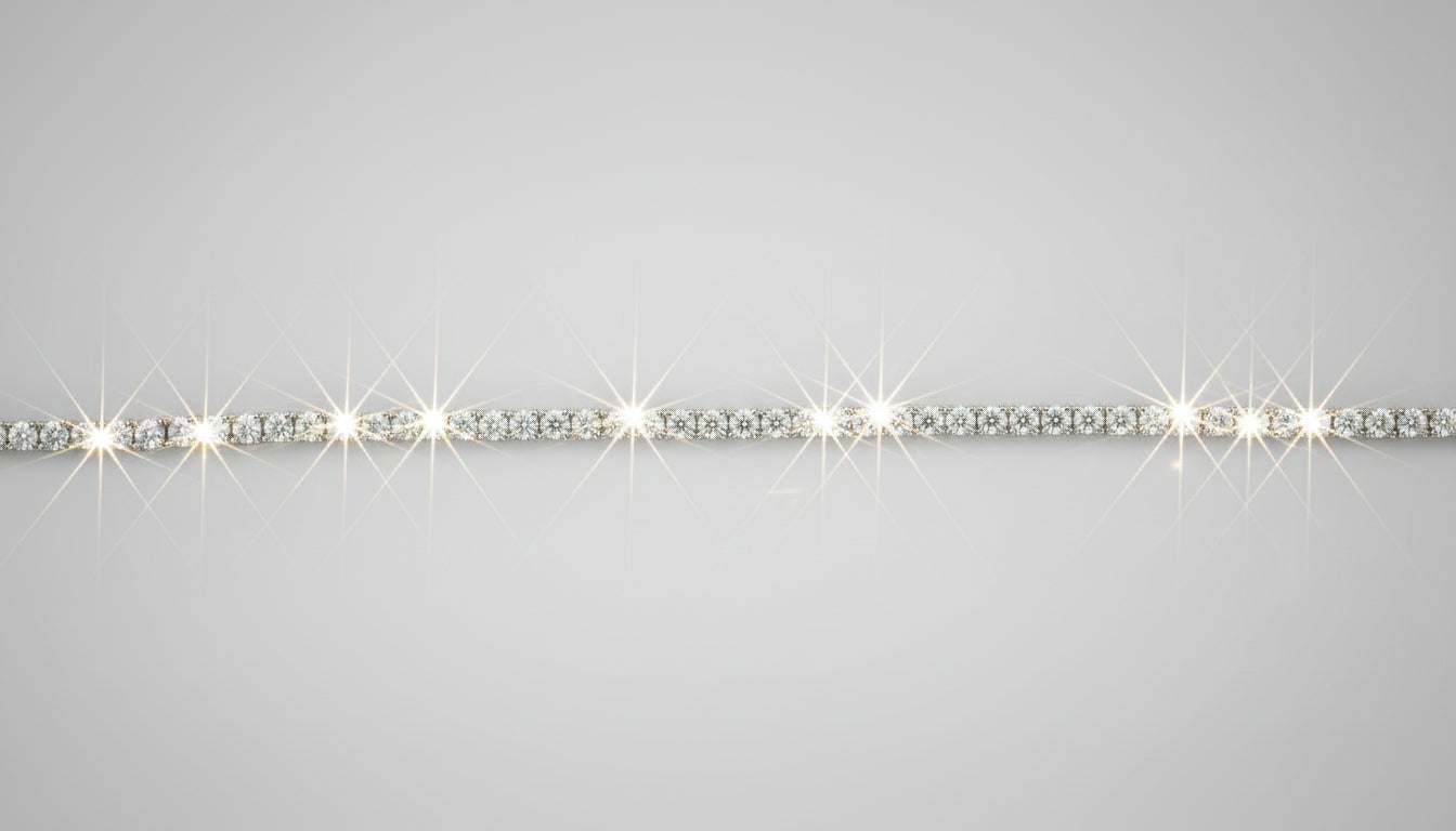 Eternity Bracelet - full band of Brilliant GRA Certified Moissanite - J.Resilience