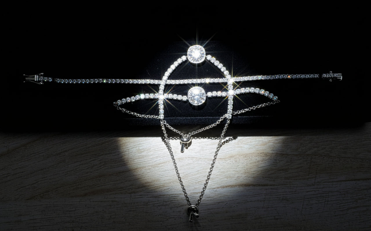 Eternity Bracelet - full band of Brilliant GRA Certified Moissanite - J.Resilience