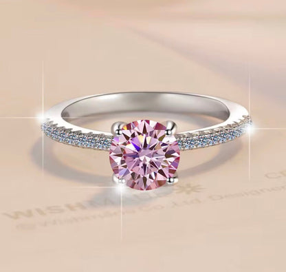 Sakura Pink Moissanite Ring 1ct - J.Resilience