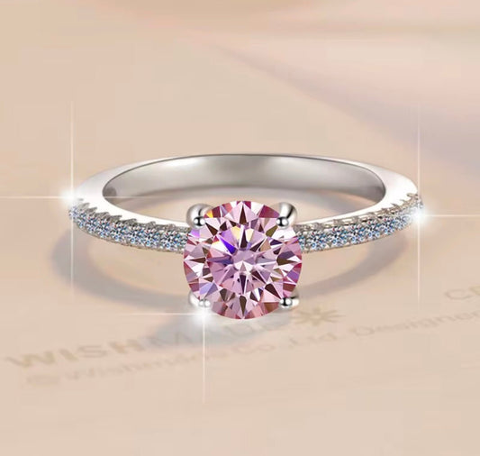 Sakura Pink Moissanite Ring 1ct - J.Resilience