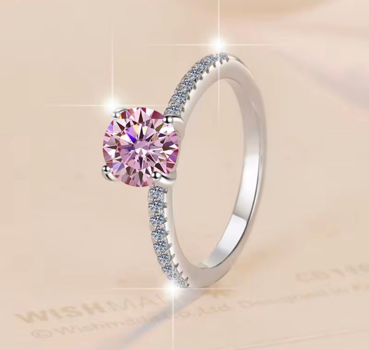Sakura Pink Moissanite Ring 1ct - J.Resilience