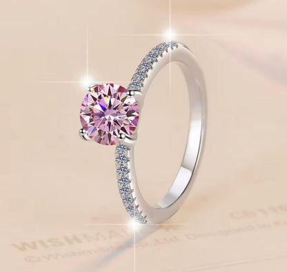 Sakura Pink Moissanite Ring 1ct - J.Resilience