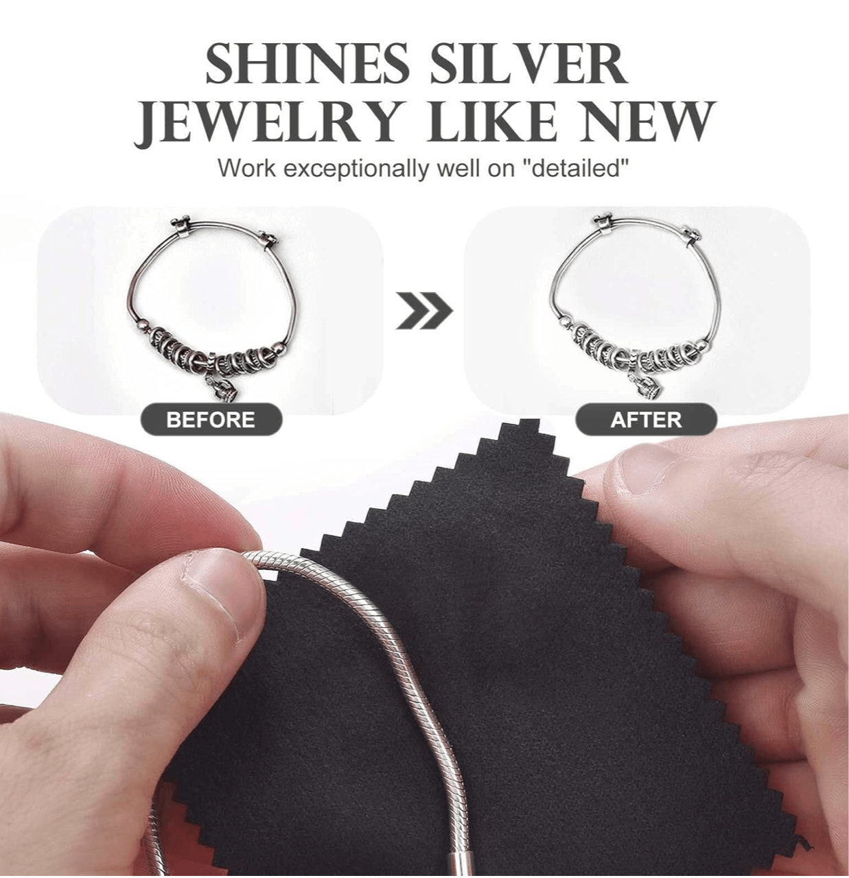 Silver Jewelry Polishing Cloth - J.Resilience